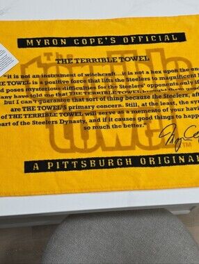 NFL The Terrible Towel Yellow and Black Game Day Towel